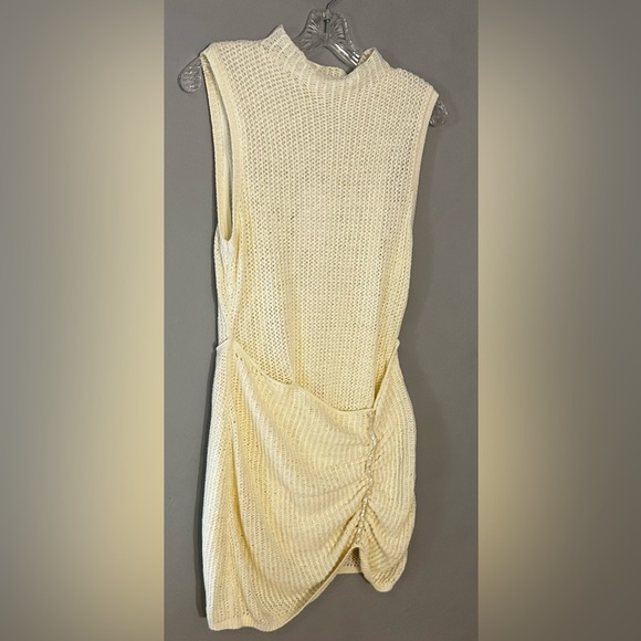Torn by Ronny Kobo Kate Sleeveless Seashell Textured Knit Mini Dress  Medium - Picture 4 of 8
